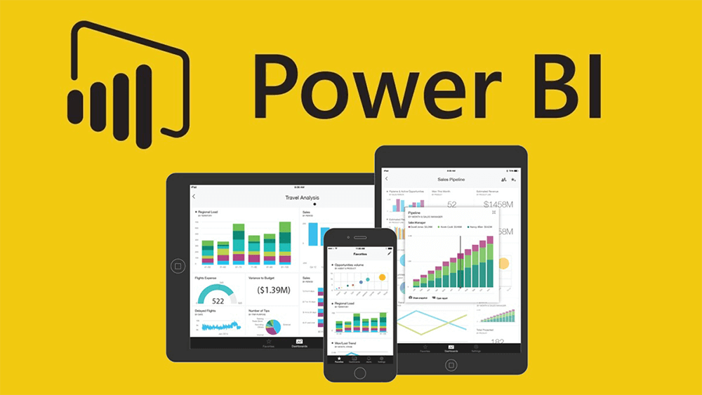 Προβολή Power BI σε διαφορετικές συσκευές για εκπαίδευση τεχνολογίας και μαθήματα MS Office.